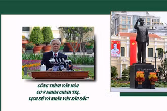 Công trình văn hóa có ý nghĩa chính trị, lịch sử và nhân văn sâu sắc 