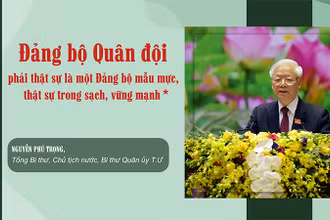 Đảng bộ Quân đội phải thật sự là một Đảng bộ mẫu mực, thật sự trong sạch, vững mạnh
