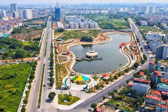 Công viên Ngọc Thụy (quận Long Biên) góp phần tạo thêm những lá phổi xanh cho Thủ đô.