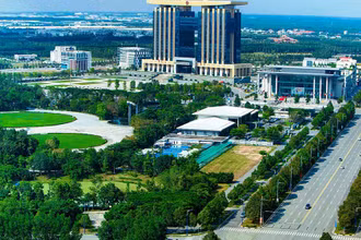 Một góc trung tâm thành phố mới Bình Dương.