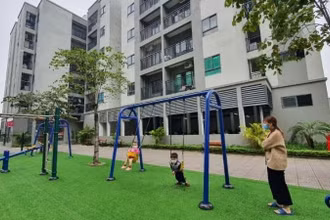 Khu nhà ở xã hội tại huyện Mê Linh, Hà Nội.