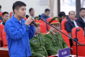 Bị cáo Phạm Ngọc Tuấn tại phiên tòa xét xử sơ thẩm.