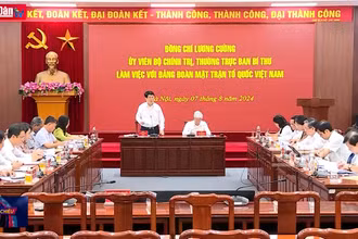 Thường trực Ban Bí thư làm việc với Đảng đoàn Mặt trận Tổ quốc Việt Nam