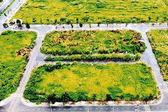 Khu đất chuẩn bị đưa ra đấu giá tại quận Long Biên.