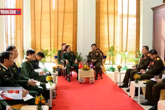 Gặp gỡ song phương giữa Bộ Quốc phòng Việt Nam, Lào và Campuchia