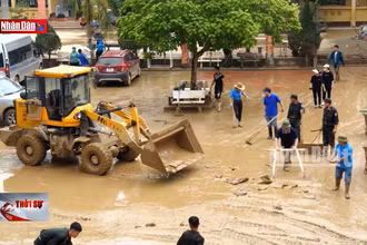 Lào Cai: Nhiều học sinh lỡ hẹn đến trường sau mưa lũ