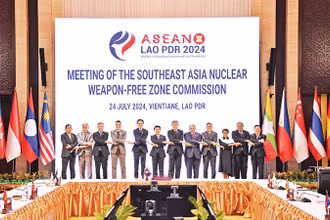 Lãnh đạo Bộ Ngoại giao các nước ASEAN tham dự Hội nghị tại Lào.