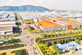Một góc Khu công nghiệp Vân Trung, tỉnh Bắc Giang.