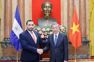 Chủ tịch nước Tô Lâm tiếp Đại sứ Nicaragua Mario José Armengol Campos.
