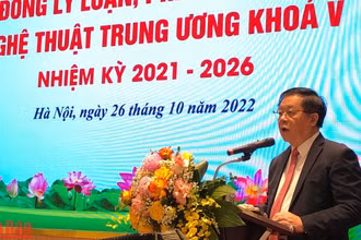 Đồng chí Nguyễn Trọng Nghĩa, Bí thư Trung ương Đảng, Trưởng Ban Tuyên giáo Trung ương phát biểu chỉ đạo.
