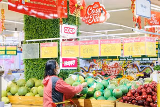 Đưa mận hậu vào hệ thống Saigon Coop.