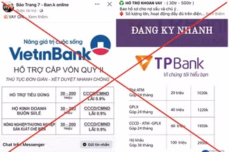 Thủ đoạn mạo danh các ngân hàng để lừa đảo.