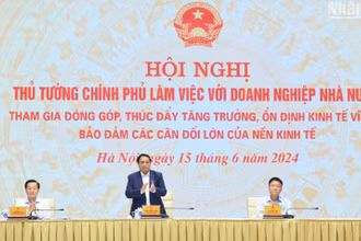 [Ảnh] Thủ tướng Chính phủ làm việc với doanh nghiệp nhà nước