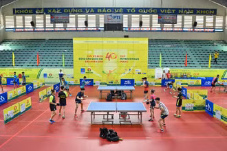 Sẵn sàng cho Giải vô địch bóng bàn quốc gia Báo Nhân Dân 