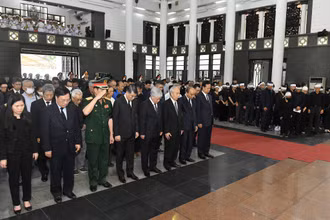 [Ảnh] Cử hành trọng thể Lễ truy điệu nguyên Phó Thủ tướng Vũ Khoan 