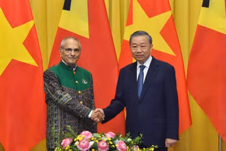 [Ảnh] Chủ tịch nước Tô Lâm hội đàm Tổng thống nước Cộng hòa Dân chủ Timor Leste José Ramos-Horta 