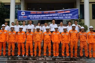 Điện lực Hưng Yên ra quân.