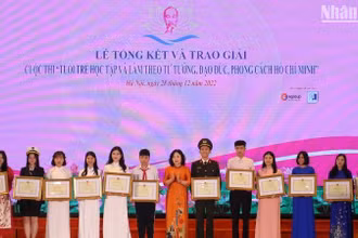 Trao giải Cuộc thi tuổi trẻ học tập và làm theo tư tưởng, đạo đức, phong cách Hồ Chí Minh 