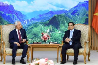 Thủ tướng Phạm Minh Chính tiếp Quốc vụ khanh Bộ Ngoại giao Nhà nước Qatar Soltan Bin Saad Al-Muraikhi.