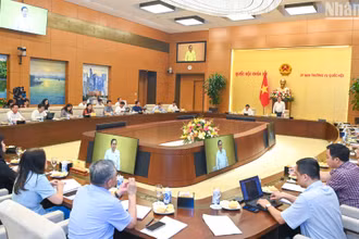 [Ảnh] Chủ tịch Quốc hội Trần Thanh Mẫn làm việc với một số Ủy ban của Quốc hội