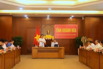 Phó Thủ tướng Vũ Đức Đam phát biểu chỉ đạo tại buổi làm việc. (Ảnh: THẢO LY)