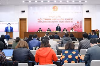 Quang cảnh buổi họp báo.