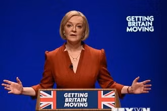 Thủ tướng Anh Liz Truss. (Ảnh: AFP/TTXVN)