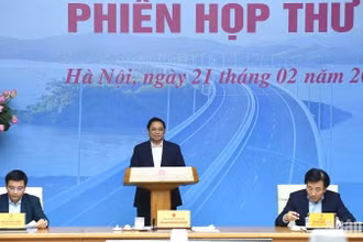 Thủ tướng Phạm Minh Chính dự và chủ trì hội nghị. (Ảnh: TRẦN HẢI)