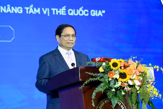 Thủ tướng Phạm Minh Chính phát biểu tại Ngày Khoa học và Công nghệ Việt Nam.
