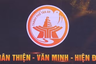 Logo-slogan của thành phố Tân An (Long An) “Thân thiện, văn minh, hiện đại”.