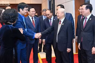 [Ảnh] Tổng Bí thư Nguyễn Phú Trọng dự Phiên trọng thể Đại hội đại biểu Đoàn toàn quốc lần thứ XII 