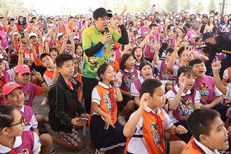 Thiếu nhi Quảng Trị hào hứng tham gia Ngày hội.