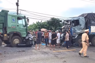 Hiện trường vụ tai nạn.