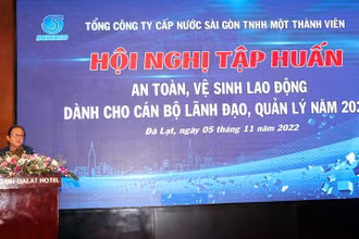Sawaco tổ chức Lớp tập huấn định kỳ về an toàn, vệ sinh lao động.