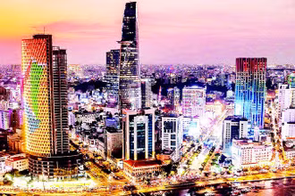 Khu vực trung tâm Thành phố Hồ Chí Minh được đề xuất trong quy hoạch xây dựng Trung tâm tài chính quốc tế. (Ảnh THÀNH ĐẠT)