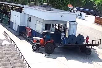 Hiện trường vụ việc làm chết bảo vệ của công ty. 
