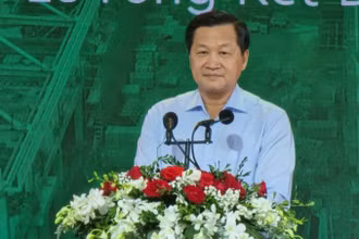 Phó Thủ tướng Lê Minh Khái phát biểu ý kiến tại buổi lễ.