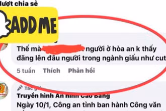 Ông B.Đ.P bình luận với nội dung xúc phạm. 