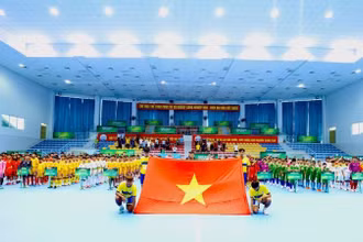 Lễ khai mạc vòng loại Giải bóng đá U11 toàn quốc - Cup Nestlé Milo năm 2024 khu vực phía nam. 