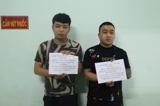 Đối tượng Trần Xuân Dũng và Phan Đức Hiếu đã bị tạm giữ.