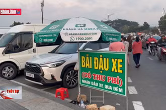 Bãi giữ xe tiềm ẩn nguy cơ mất an toàn giao thông