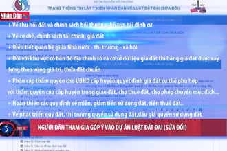 Người dân tham gia góp ý vào dự án Luật Đất đai (sửa đổi)