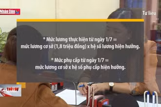 Cách tính lương, phụ cấp với cán bộ, công chức từ 1-7-2023