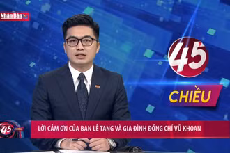 Lời cảm ơn của Ban Lễ tang và gia đình đồng chí Vũ Khoan