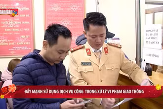 Đẩy mạnh sử dụng dịch vụ công trong xử lý vi phạm giao thông