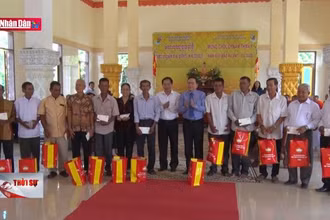 Đồng chí Trần Thanh Mẫn chúc Tết Chol Chnam Thmay tại Cần Thơ