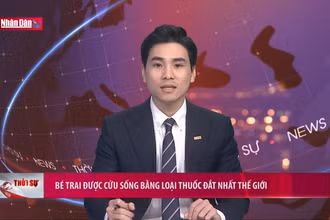 Bé trai được cứu sống bằng loại thuốc đắt nhất thế giới