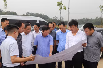Chủ tịch Ủy ban nhân dân tỉnh phú Thọ Bùi Văn Quang kiểm tra, chỉ đạo đẩy nhanh tiến độ xây dựng Khu công nghiệp Cẩm Khê.