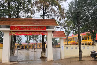 Trường tiểu học Nguyễn Bá Ngọc ở thị trấn Triệu Sơn, tỉnh Thanh Hóa.