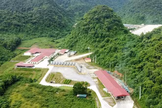 Quang cảnh cơ sở chăn nuôi có hành vi vi phạm về môi trường.